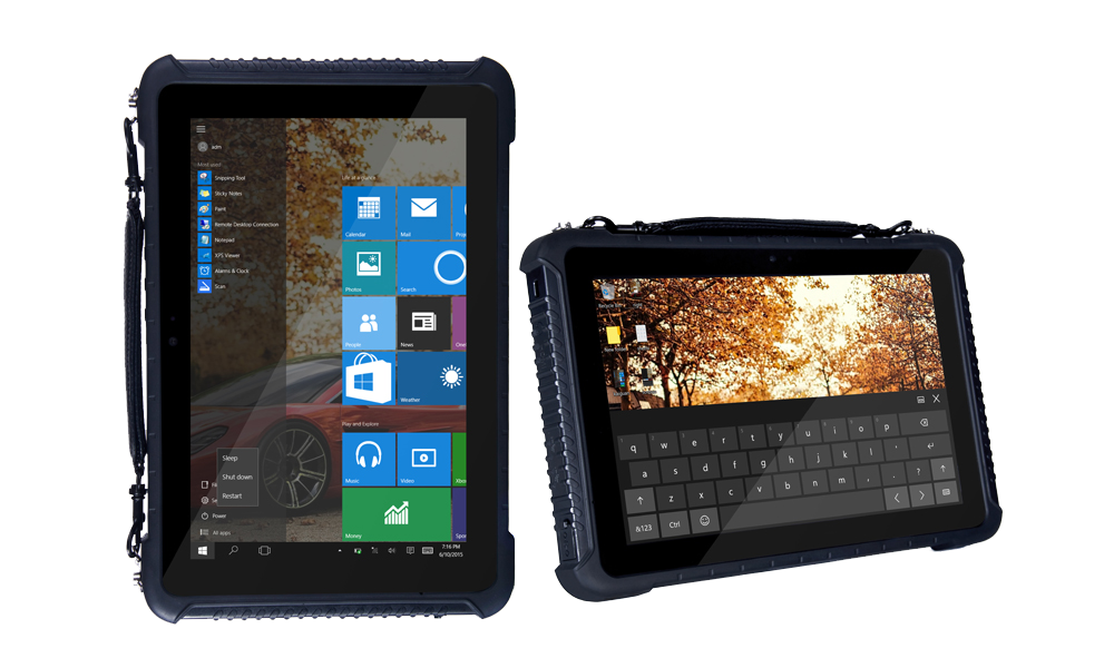 Tablette KX-8H - Tablette incassable, antichoc, étanche, écran tactile, très grande autonomie, durcie, militarisée IP65  - KX-10H - WIKISANTIA